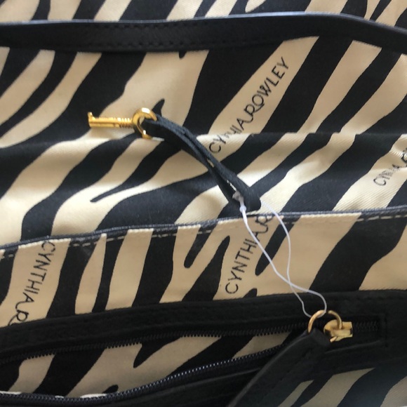 Cynthia Rowely Black Leather Clutch - Picture 5 of 8